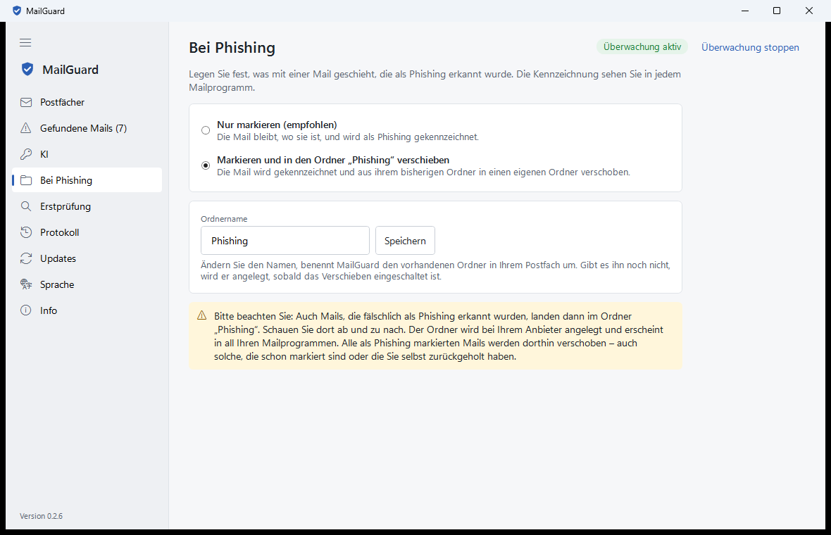 Einstellung: Was bei Phishing passiert
